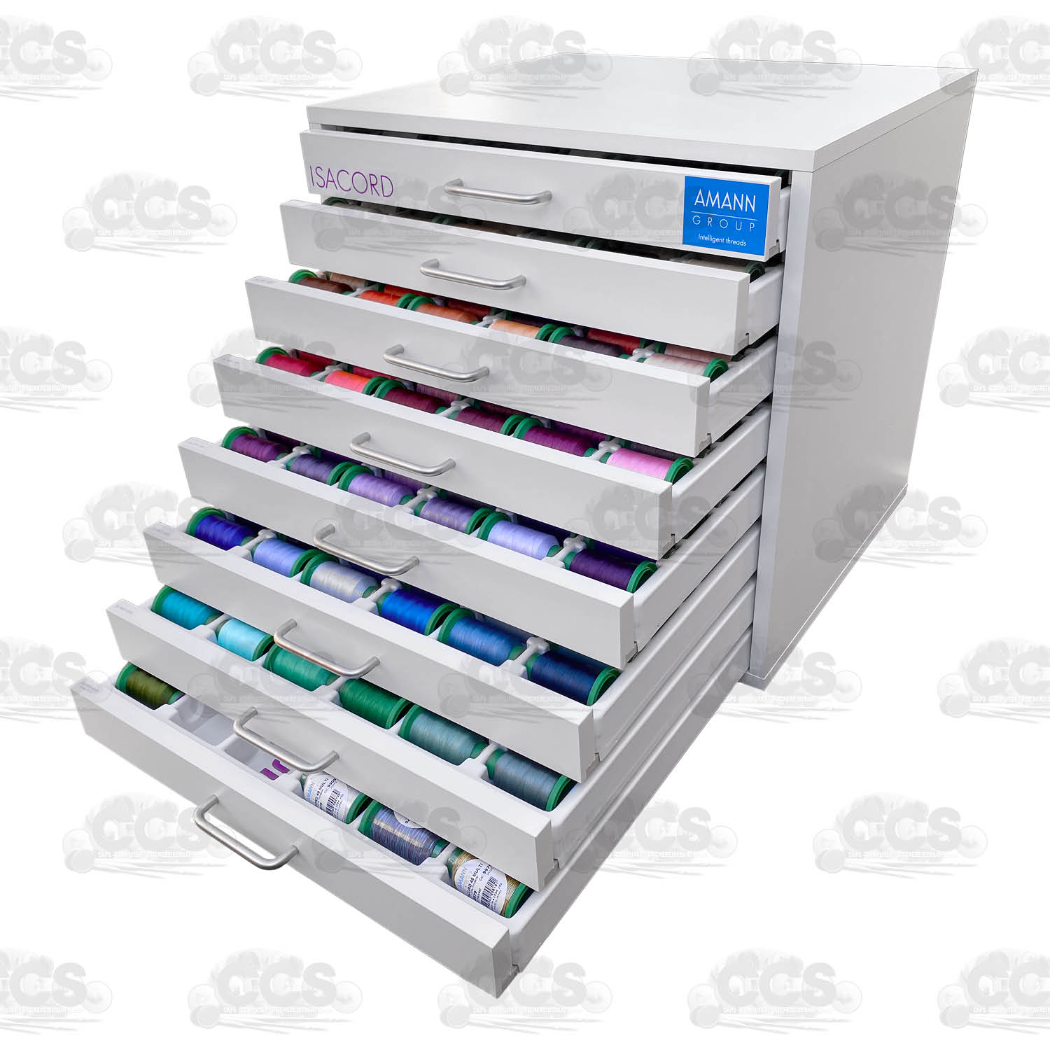 Amann Musterkoffer 390 Schubladenmöbel Isacord 40