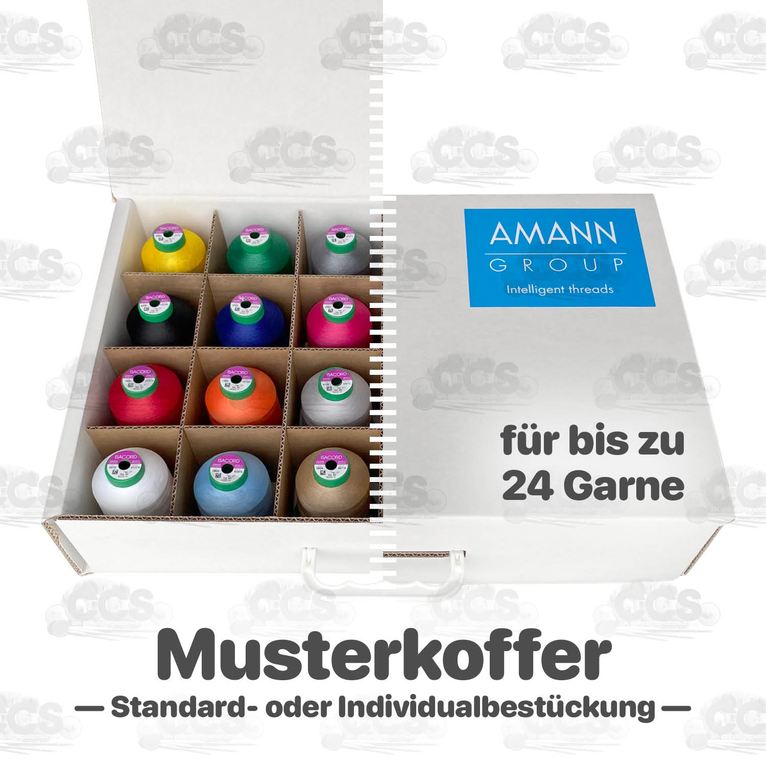 Amann Musterkoffer24 – Standard- oder Individualbestückung