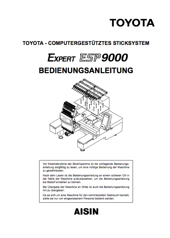Bedienungsanleitung TOYOTA ESP9000