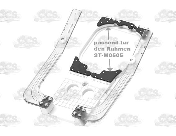 Aufnahme für Maggie Hoop 5,5x5,5“ (130x130mm)